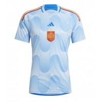 Španielsko Vonkajší futbalový dres MS 2022 Krátky Rukáv
